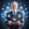 Businessman holding global network and connecting data of customers with business on the internet, Banking, financial and digital marketing, Social network connection