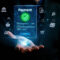 Business person initiates an online payment transaction, showcasing secure and efficient methods. Learn the best practices for safe online payment transactions. UUID
